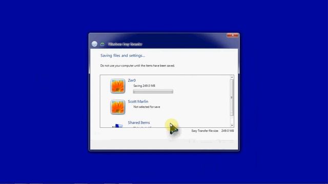 Windows Easy Transfer смотреть онлайн
