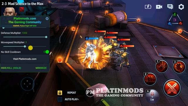 MARVEL Future Fight MOD Menu APK | Damage, Defense, Movespeed & Skill Cooldown |