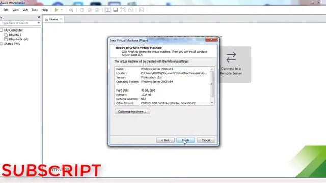 How to install Windows Server 2008 on VMWare Part 1 HD смотреть онлайн