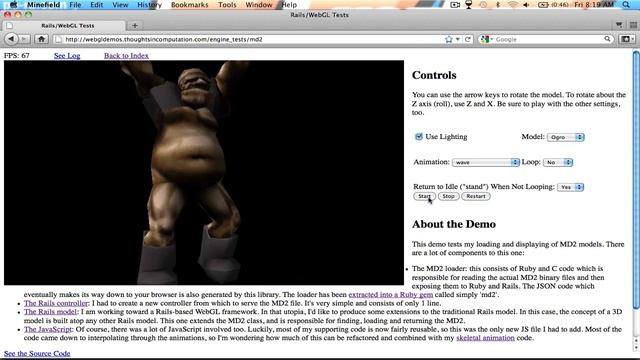 WebGL - MD2 files смотреть онлайн