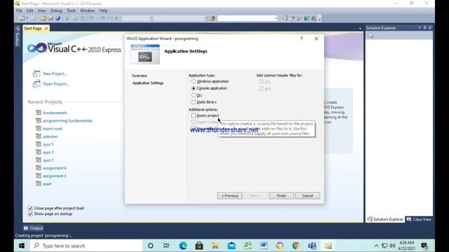 How to Create a New Project on Visual Studio C++ 2010 Express || RFK Programming Fundamentals смотреть онлайн