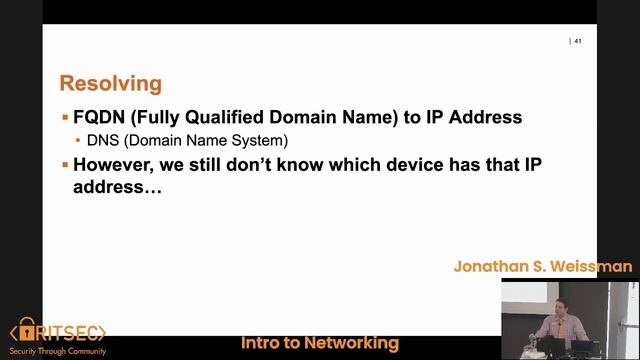 Education Fall '22 Week 4 | Intro to Networking - Jonathan S. Weissman смотреть онлайн