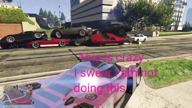 GTA V Online ( A Glitch In The Matrix = Car Pile Up ) смотреть онлайн