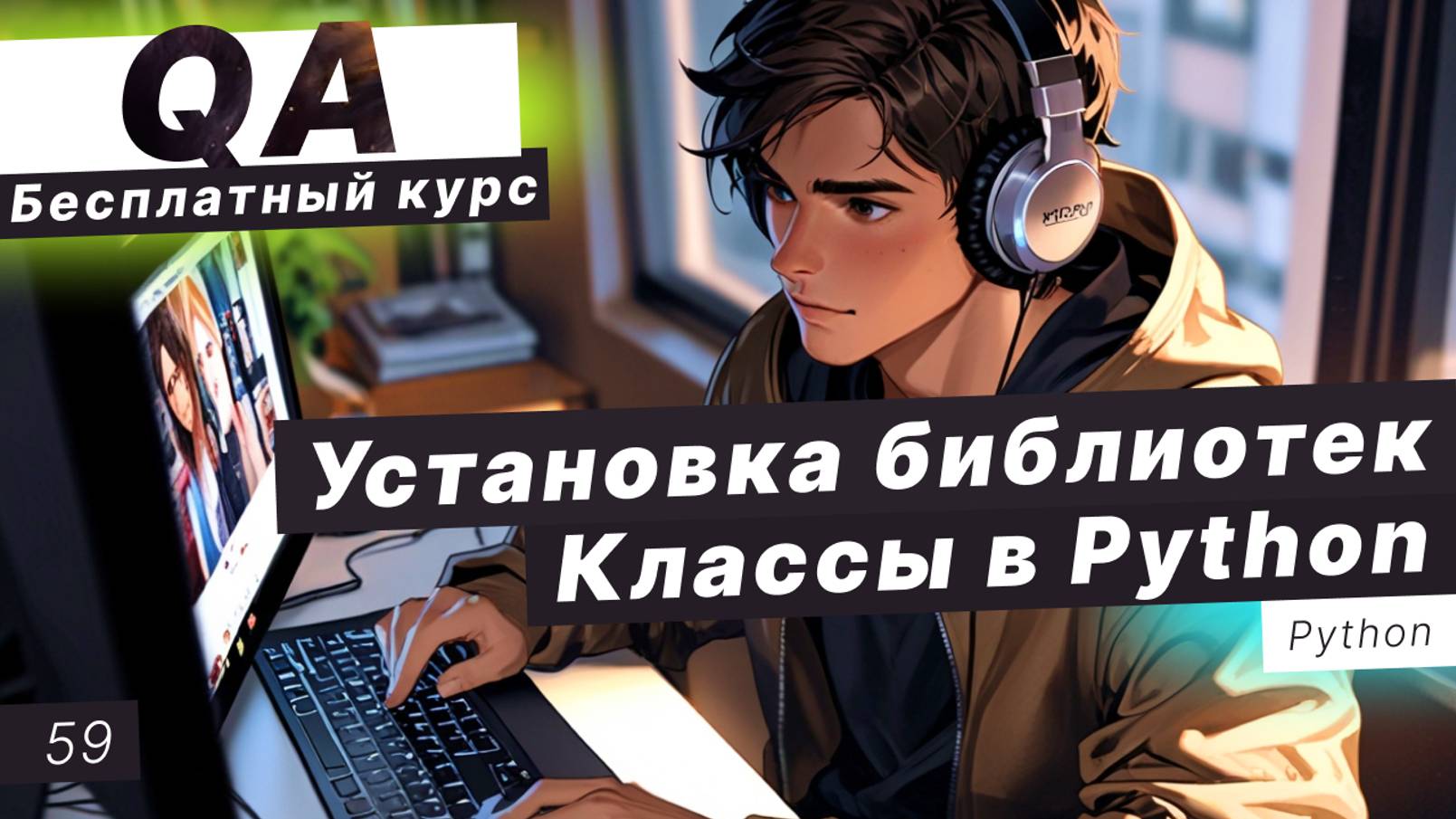 Урок 59. Библиотеки Python. Установка библиотек. Классы Python Практика смотреть онлайн