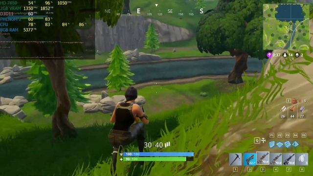 Fortnite - Battle Royale (HD 7850/R7 265/R7 370 | Phenom II X4) [Medium/60] смотреть онлайн
