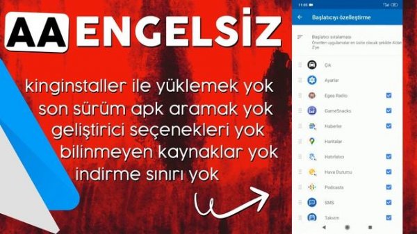14) AA Engelsiz APK - Android Auto, Fermata Auto, AA Mirror (Araçta YouTube İzleme) #AAEngelsiz