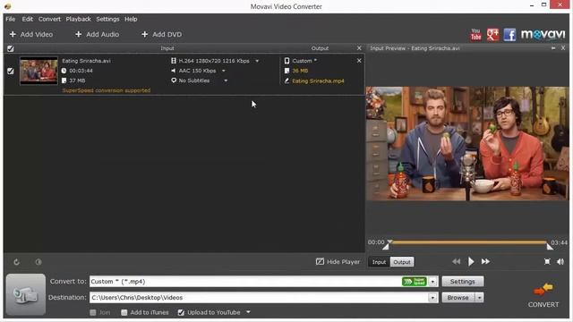 Tutorial Movavi Video Converter con SuperSpeed Conversion italiano смотреть онлайн