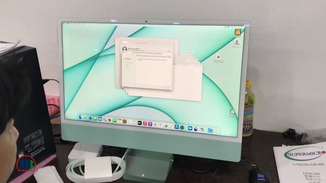 IMac 24inch ITP24 Retina 4.5K Apple M1 Chip-8CPU-8GB-512GB-Green