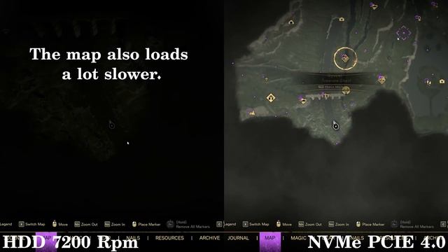 Forspoken Demo Direct Storage 1.1 - NVMe SSD PCIe 4.0 vs HDD - Windows 10 смотреть онлайн