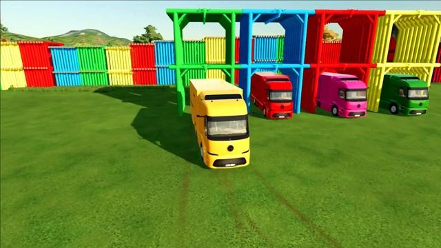 COLOURS OF LOADER | JCB LOADER IN TRANSPORT TRUCKS IN FS 22 | FARMING SIMULATOR 22 смотреть онлайн