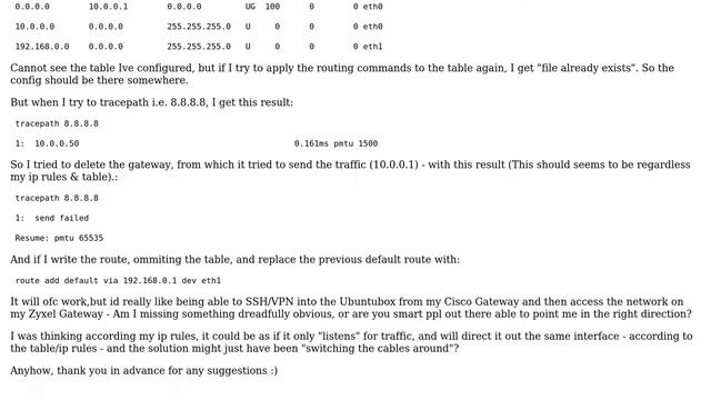 Ubuntu: ip route with two default gateways (2 Solutions!!) смотреть онлайн