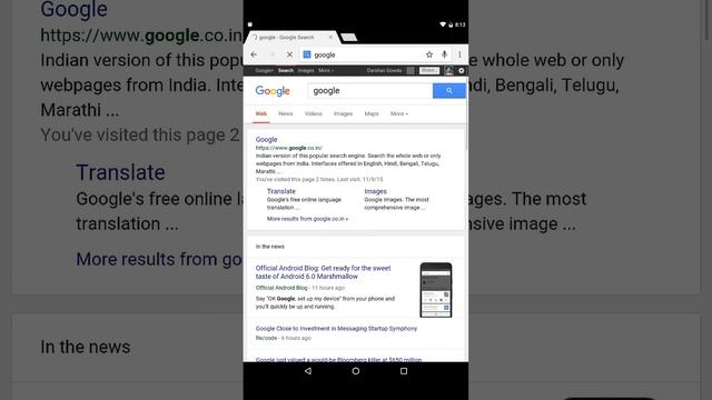 Nexus 7 2013 running Android 6.0 Marshmallow: Now on Tap in Action смотреть онлайн