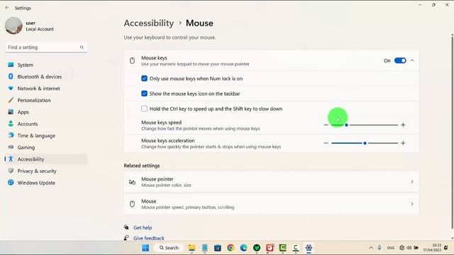 Windows 11 Home : How to Adjust Mouse keys speed смотреть онлайн