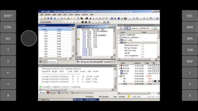 AVR Studio 4 (Part 4: Laboratory Exam) смотреть онлайн