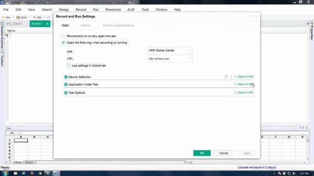 Using HPEs Mobile Center with UFT смотреть онлайн