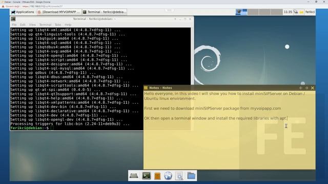 MiniSIPServer Installation on Linux & Basic Extension Configuration смотреть онлайн