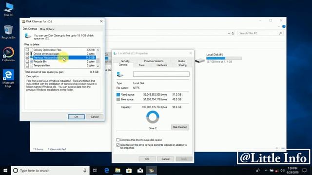 Delete Windows.old Folder | Delete previously installed window | no permission needed смотреть онлайн