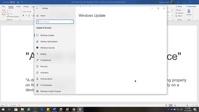 A driver can't load on this device смотреть онлайн
