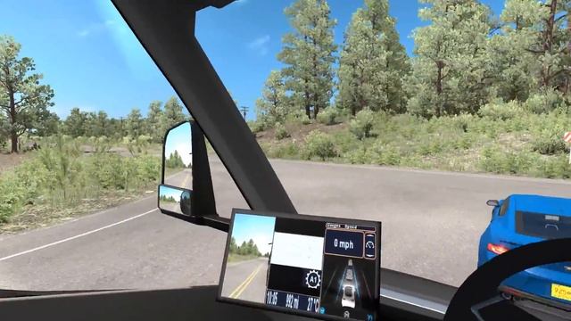 American Truck Simulator - Tesla Semi in New Mexico - Timelapse #116 смотреть онлайн