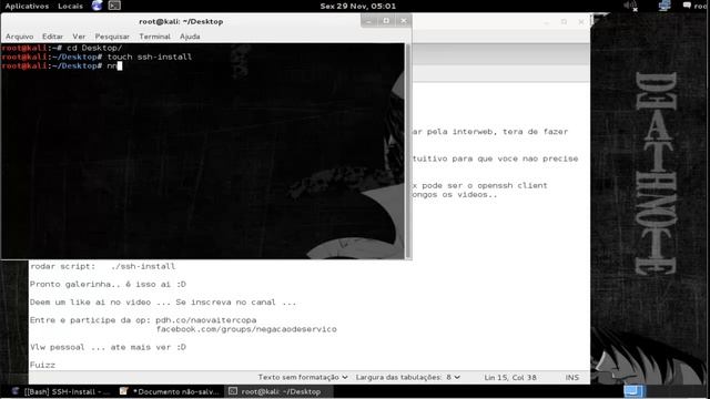 Instalando servidor ssh - shell script - Chuck_Kill - #naovaitercopa смотреть онлайн
