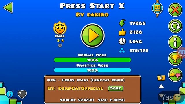 Press start X:By Dakiro GD 2.2 Private server смотреть онлайн