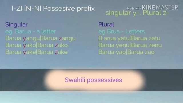 POSSESSIVE PRONOUNS| What is OURS, OUR, THEIRS in Swahili смотреть онлайн