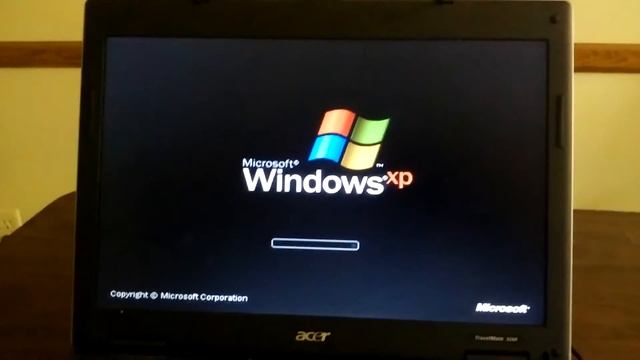 Acer TravelMate 3260 running Windows XP Professional SP2 смотреть онлайн