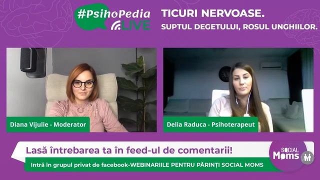 Psih. Delia Mihaela Raduca: Suptul degetului, rosul unghiilor si alte ticuri nervoase la copii смотреть онлайн