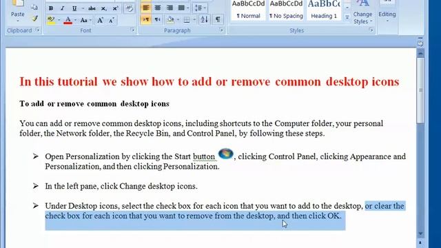 how to add or remove common desktop icons on Windows 7, Windows 8 and Windows 10 смотреть онлайн