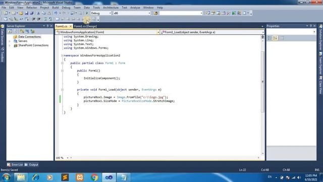 PictureBox In C# смотреть онлайн