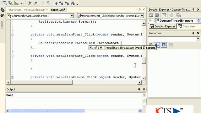 C# NET Mutithreading : Counter thread example смотреть онлайн