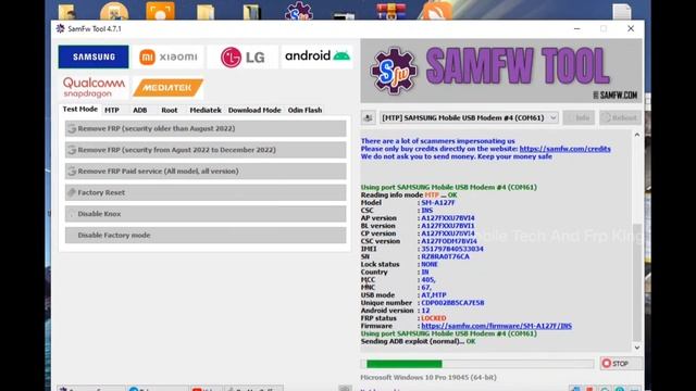 Samsung Frp Bypass 2023 With Frp Tool | Samsung Google Account Unlock | Android 11/12/13 #frpbypass