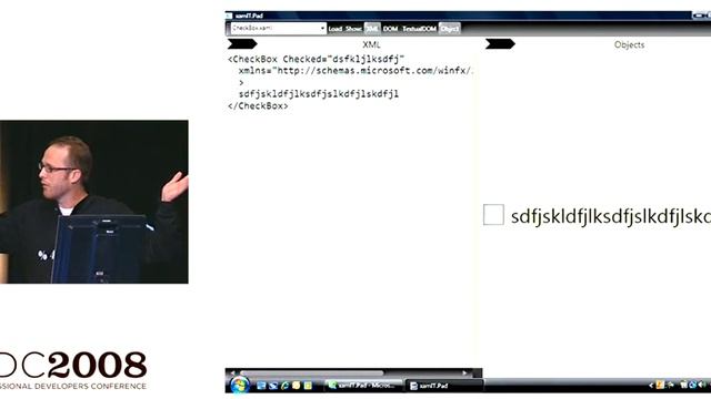 PDC 2008 Microsoft NET Framework Declarative Programming Using XAML смотреть онлайн