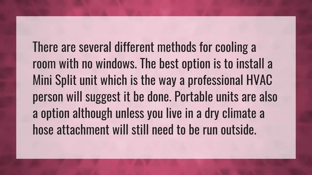 Can I put an air conditioner in a room with no windows? смотреть онлайн