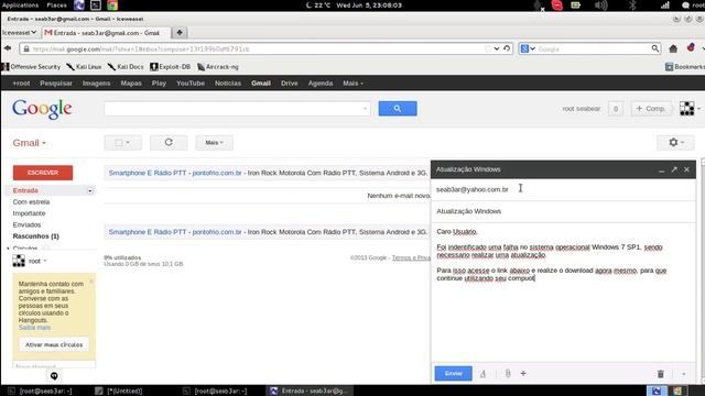 Kali Linux - Hacking Windows 7 com Metasploit смотреть онлайн