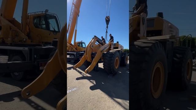 Поступила новая #спецтехника из Китая. Выполняем сборку, ТО, протягиваем крепеж, жидкости проверяем! смотреть онлайн