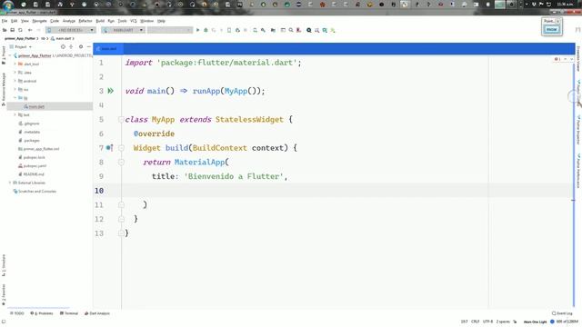 Mi Primer App en Flutter con Android Studio. смотреть онлайн