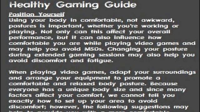 Microsoft Xbox Live Support - Official Healthy Gaming Guide смотреть онлайн