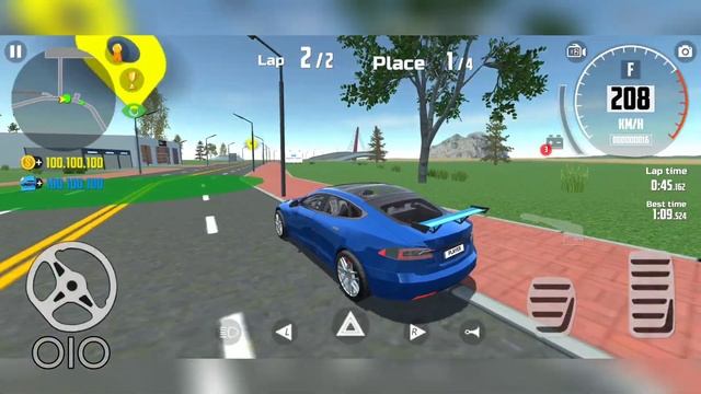 Modified Tesla Model S Race | Car Simulator 2 - Android Gameplay смотреть онлайн