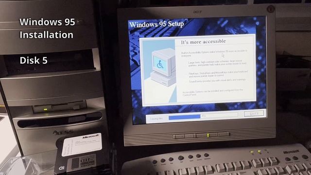 Floppy disk installation of Windows 95 in 2024 смотреть онлайн