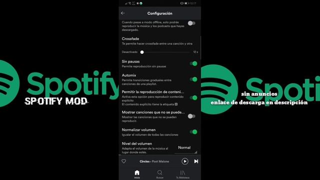 SPOTIFY (MOD) SIN ANUNCIOS ENERO 2020 MUSICA EN ALTA CALIDAD #SPOTIFY #MUSICA #ANDROID #GRATIS смотреть онлайн