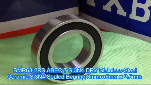 SMR63-2RS ABEC 7 SI3N4 DRY Stainless Steel Ceramic Si3N4 Sealed Bearing 3mm x 6mm x 2.5mm смотреть онлайн