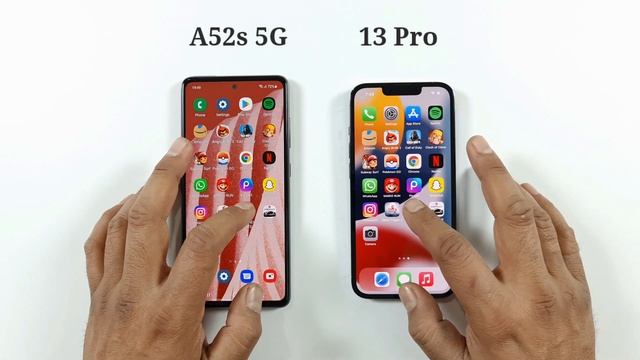 Samsung A52s 5G vs iPhone 13 Pro | SPEED TEST смотреть онлайн