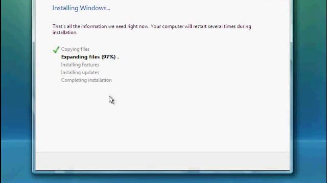 Windows Vista Installation смотреть онлайн