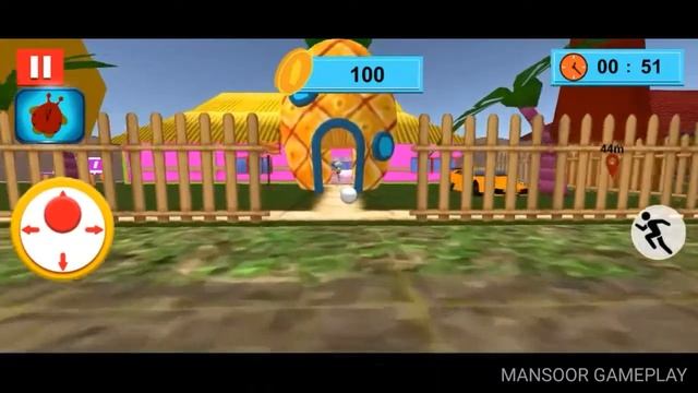 Sponge Family Neighbor 2 : Squid Escape 3D - Full GamePlay Walkthrough Part 2 (Android,iOS) смотреть онлайн