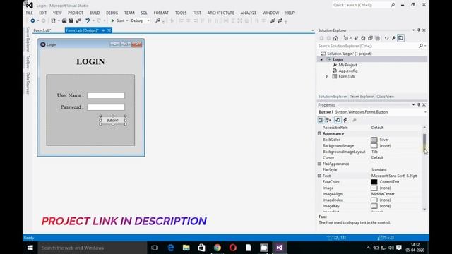 Tutorial #4 || How to Create Simple Login windows Visual Studio 2012 смотреть онлайн
