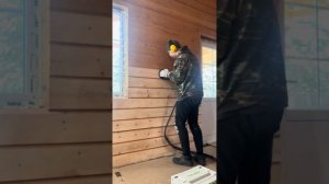 Шлифовка бруса  festool ro 150 feq