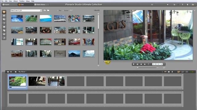 Re-ordering Thumbnails - Pinnacle Studio Tutorial - Basic Video Editing Class смотреть онлайн