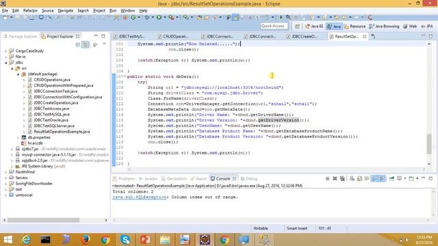 14-14 [JDBC] Getting Database Meta Data смотреть онлайн