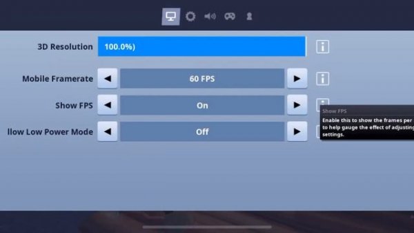 Fortnite Mobile IPhone X 60 fps